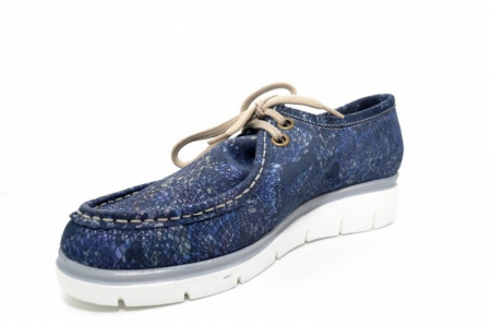 Pantofi Casual Piele Naturala Bleumarin Prego Giula D01192 [3]