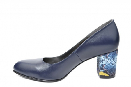 Pantofi cu toc Piele Naturala Bleumarin Moda Prosper Hazel D02025 [0]