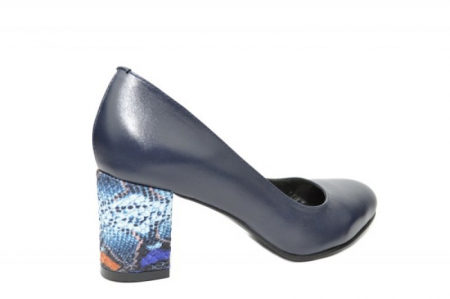 Pantofi cu toc Piele Naturala Bleumarin Moda Prosper Hazel D02025 [3]
