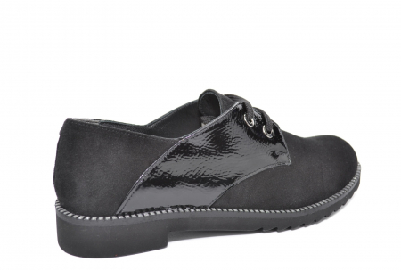 Pantofi Oxford Piele Naturala Negri Perlla Jess D02079 [3]