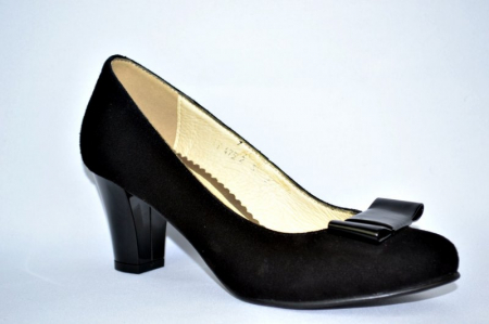 Pantofi cu toc Piele Naturala Negri Rela D00893 [3]