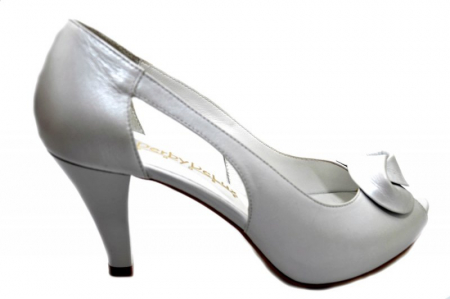 Oferte Incaltaminte - Pantofi Dama Piele Naturala Albi Simone D01330