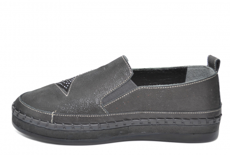 Pantofi Casual Piele Naturala Gitanos Negri Tereza D02081 [1]