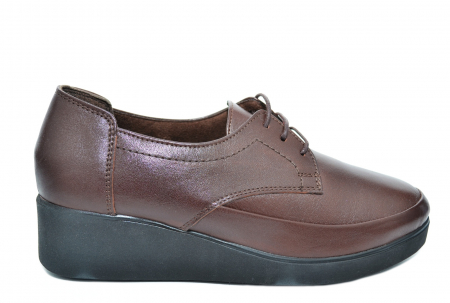 Pantofi dama casual - Pantofi Casual Piele Naturala Maro Vera D02090
