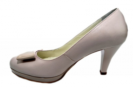 Pantofi cu toc Piele Naturala Nude Yolanda D01333 [1]