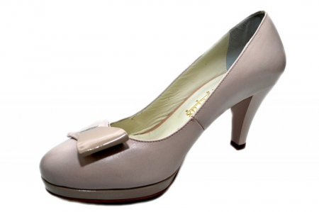 Pantofi cu toc Piele Naturala Nude Yolanda D01333 [2]
