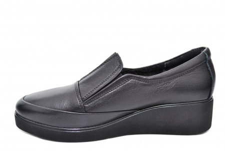 Pantofi Casual Piele Naturala Neagra Zina D02089 [1]