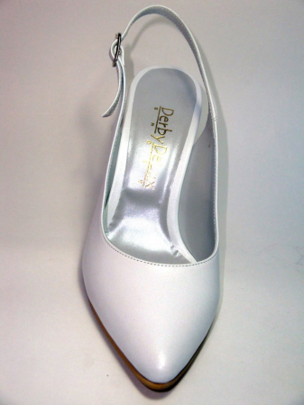 Pantofi Dama Piele Naturala Albi Reli D00340 [7]