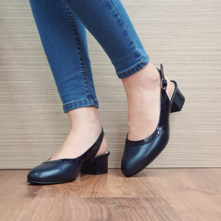 Pantofi Dama Piele Naturala Bleumarin Matheo Zarina D02390 [1]