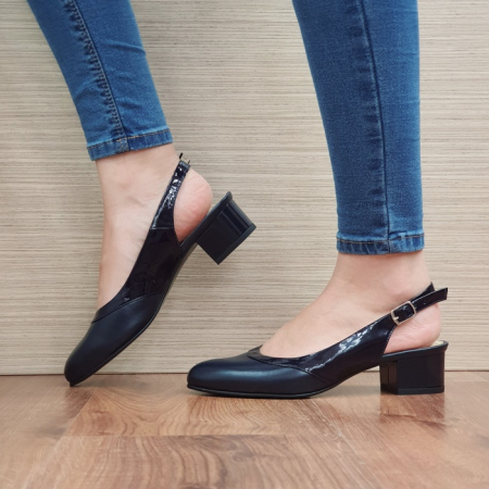 Pantofi Dama Piele Naturala Bleumarin Matheo Zarina D02390 [3]