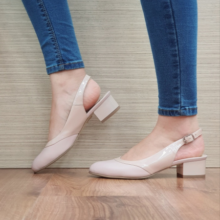 Pantofi Dama Piele Naturala Matheo Nude Zarina D02387 [1]