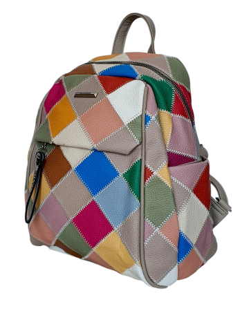 Rucsacuri Dama - Rucsac Dama Multicolor Iasmina Silvia Rosa G04819