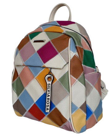 Rucsacuri Dama - Rucsac Dama Multicolor Iasmina Silvia Rosa G04820