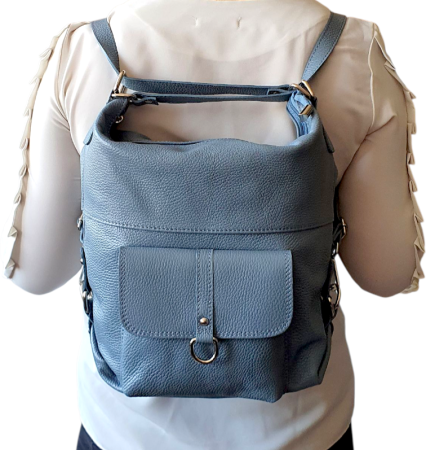 Rucsac Dama Piele Naturala Albastru Bernis G04444 [4]