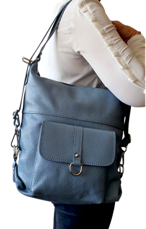 Rucsac Dama Piele Naturala Albastru Bernis G04444 [5]