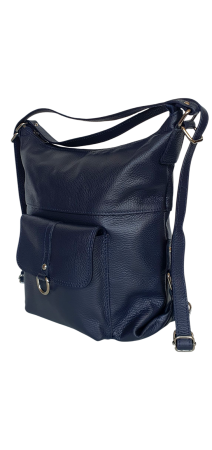 Rucsacuri Dama - Rucsac Dama Piele Naturala Bleumarin Bernis G04445