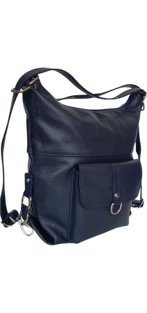 Rucsac Dama Piele Naturala Bleumarin Bernis G04445 [2]