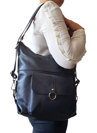 Rucsac Dama Piele Naturala Bleumarin Bernis G04445 [5]