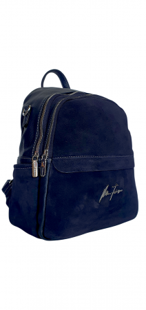 Rucsacuri Dama - Rucsac Dama Piele Naturala Bleumarin Bianca V. Fabbiano G04414