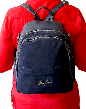 Rucsac Dama Piele Naturala Bleumarin Bianca V. Fabbiano G04414 [7]