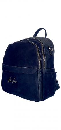 Rucsac Dama Piele Naturala Bleumarin Bianca V. Fabbiano G04414 [3]