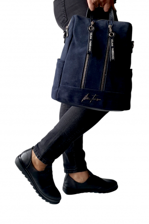 Rucsac Dama Piele Naturala Bleumarin Cosmina G03984 [5]