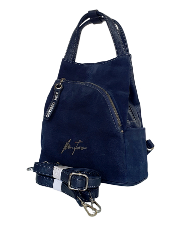 Rucsacuri Dama - Rucsac Dama Piele Naturala Bleumarin Diana G04804