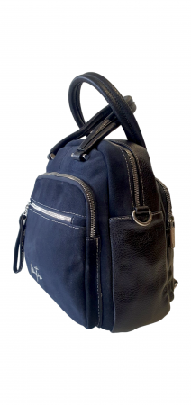 Rucsac Dama Piele Naturala Bleumarin Fabia V. Fabbiano G03369 [2]