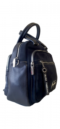 Rucsac Dama Piele Naturala Bleumarin Fabia V. Fabbiano G03369 [1]