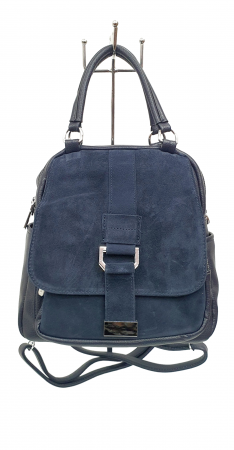Rucsacuri Dama - Rucsac Dama Piele Naturala Bleumarin V.Fabbiano Lia G02478