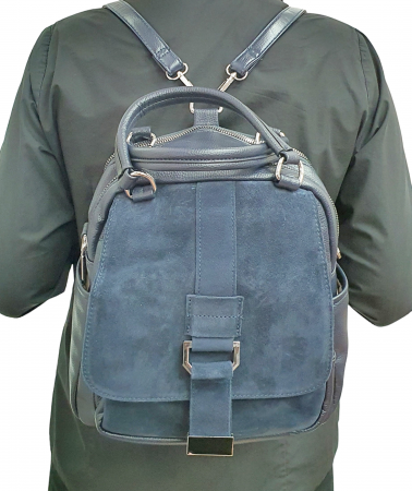 Rucsac Dama Piele Naturala Bleumarin V.Fabbiano Lia G02478 [6]