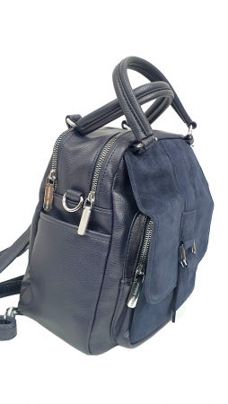 Rucsac Dama Piele Naturala Bleumarin V.Fabbiano Lia G02478 [2]