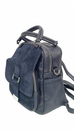 Rucsac Dama Piele Naturala Bleumarin V.Fabbiano Lia G02478 [3]