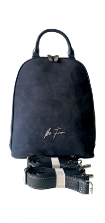 Rucsacuri Dama - Rucsac Dama Piele Naturala Bleumarin Luminita G03989