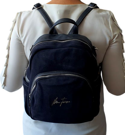 Rucsac Dama Piele Naturala Bleumarin Parascheva G04501 [6]