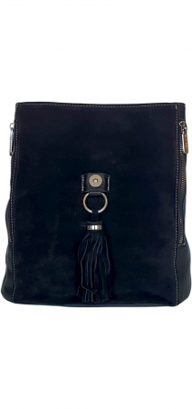 Rucsac Dama Piele Naturala Negru V.Fabbiano Anelis G04382 [4]
