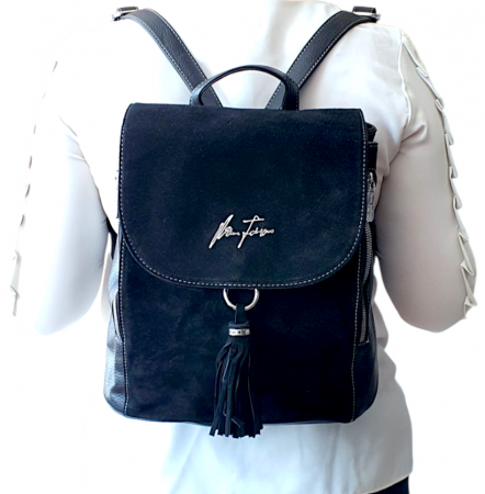 Rucsac Dama Piele Naturala Negru V.Fabbiano Anelis G04382 [8]