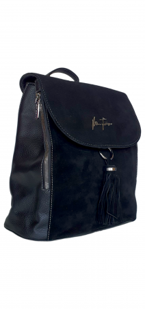 Rucsac Dama Piele Naturala Negru V.Fabbiano Anelis G04382 [1]