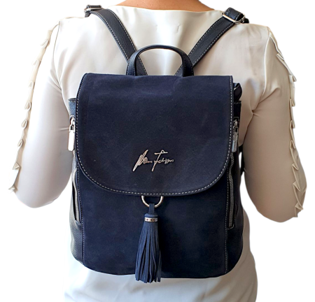 Rucsac Dama Piele Naturala Bleumarin V.Fabbiano Anelis G04507 [7]
