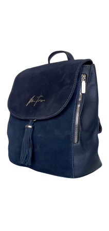 Rucsac Dama Piele Naturala Bleumarin V.Fabbiano Anelis G04507 [2]