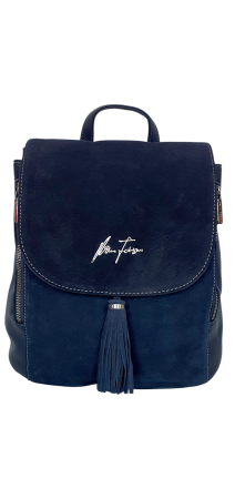 Rucsacuri Dama - Rucsac Dama Piele Naturala Bleumarin V.Fabbiano Anelis G04507