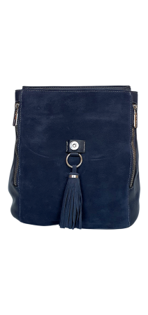 Rucsac Dama Piele Naturala Bleumarin V.Fabbiano Anelis G04507 [3]