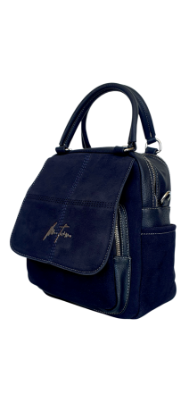 Rucsac Dama Piele Naturala Bleumarin V.Fabbiano Carmen G04543 [2]