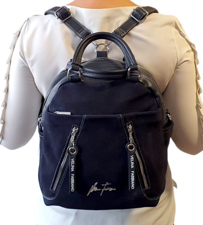 Rucsac Dama Piele Naturala Bleumarin V.Fabbiano Geo G04540 [7]