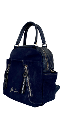 Rucsac Dama Piele Naturala Bleumarin V.Fabbiano Geo G04540 [2]