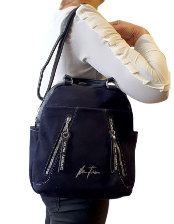 Rucsac Dama Piele Naturala Bleumarin V.Fabbiano Geo G04540 [6]