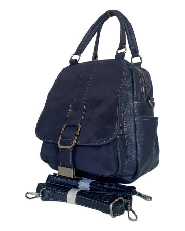 Rucsacuri Dama - Rucsac Dama Piele Naturala Bleumarin V.Fabbiano Lia G02478