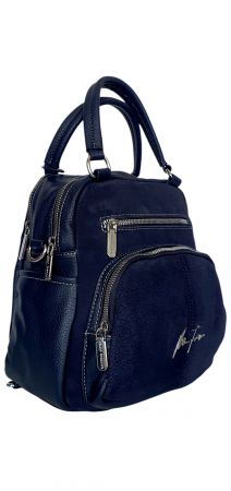 Rucsac Dama Piele Naturala Bleumarin V.Fabbiano Pia G04417 [3]