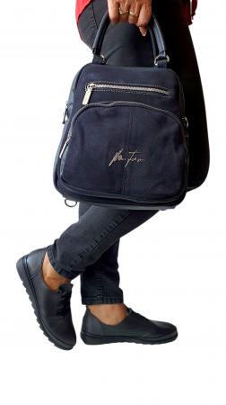 Rucsac Dama Piele Naturala Bleumarin V.Fabbiano Pia G04417 [5]