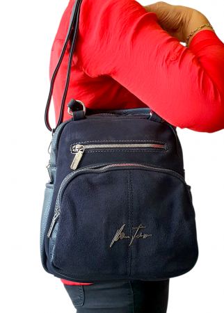 Rucsac Dama Piele Naturala Bleumarin V.Fabbiano Pia G04417 [7]